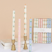 Velas de mesa flores