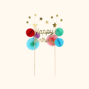 Topper para torta Happy Birthday