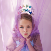 Vincha Happy Birthday con glitter