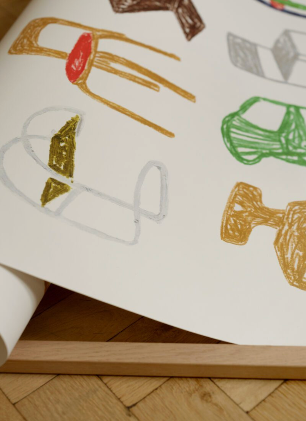 Póster A Collection of Chairs by Isabelle Vandeplassche