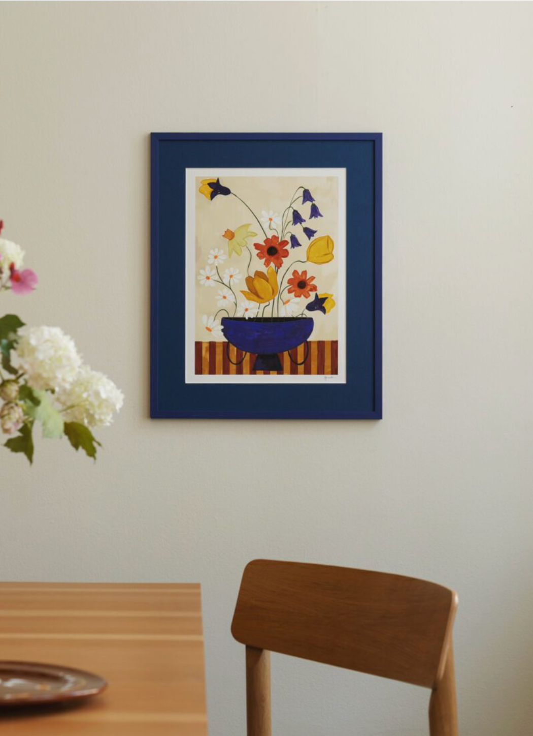 Frankie Penwill, Colourful Bunch in Blue Vase
