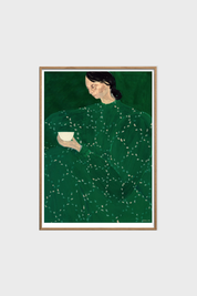 Póster Coffee Alone At Place De Clichy by Sofia Lind