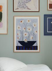 Frankie Penwill, Daisies in Blue Vase