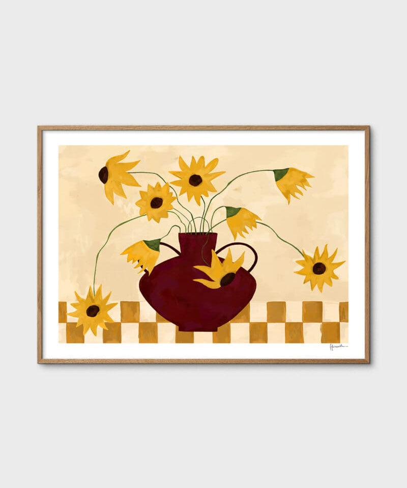 Frankie_Penwill_Sunflowers_in_Burgundy_Vase_Frame_Oak_Low_Res-800x1100.jpg