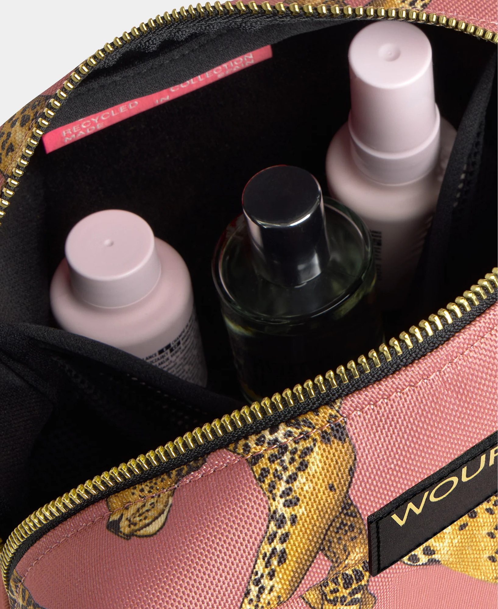 Blush Leopard Toiletry Bag