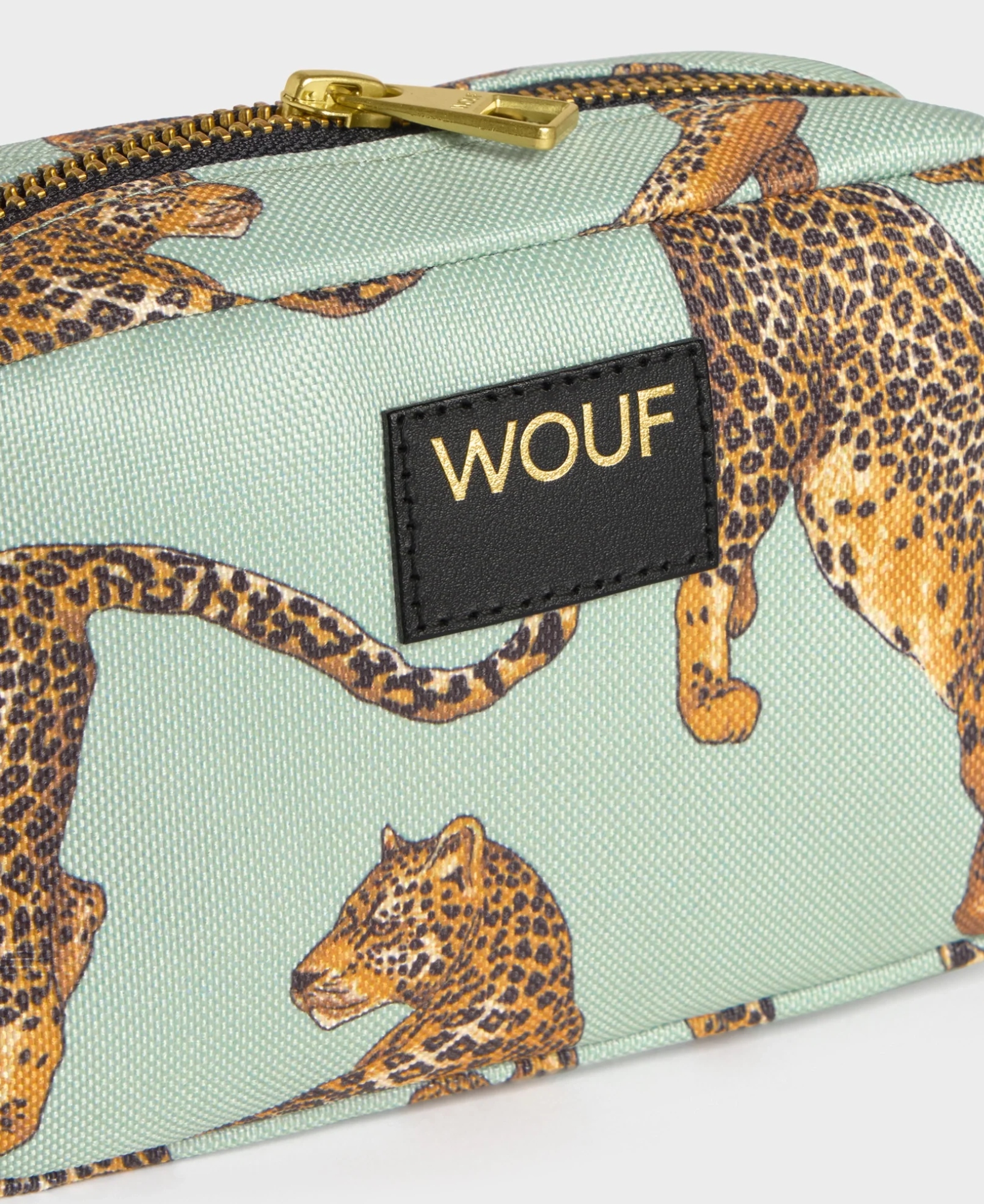 Emerald Leopard Toiletry Bag