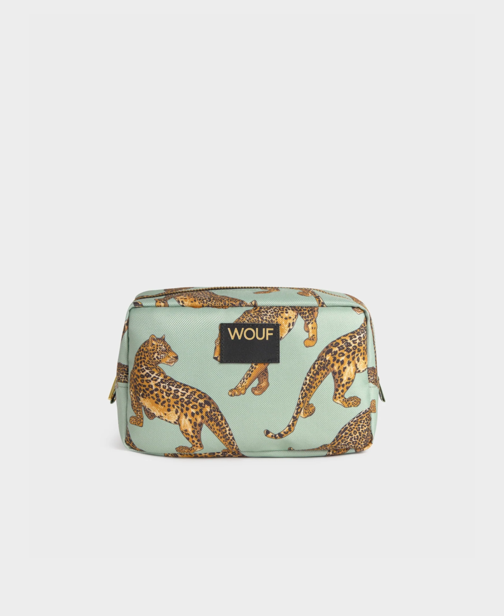 Emerald Leopard Toiletry Bag
