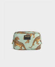 Emerald Leopard Toiletry Bag
