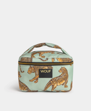 Emerald Leopard Vanity Bag
