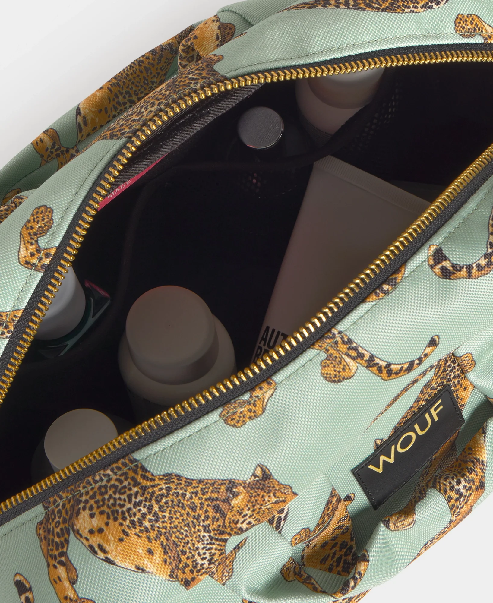 Emerald Leopard XL Toiletry Bag