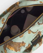 Emerald Leopard XL Toiletry Bag