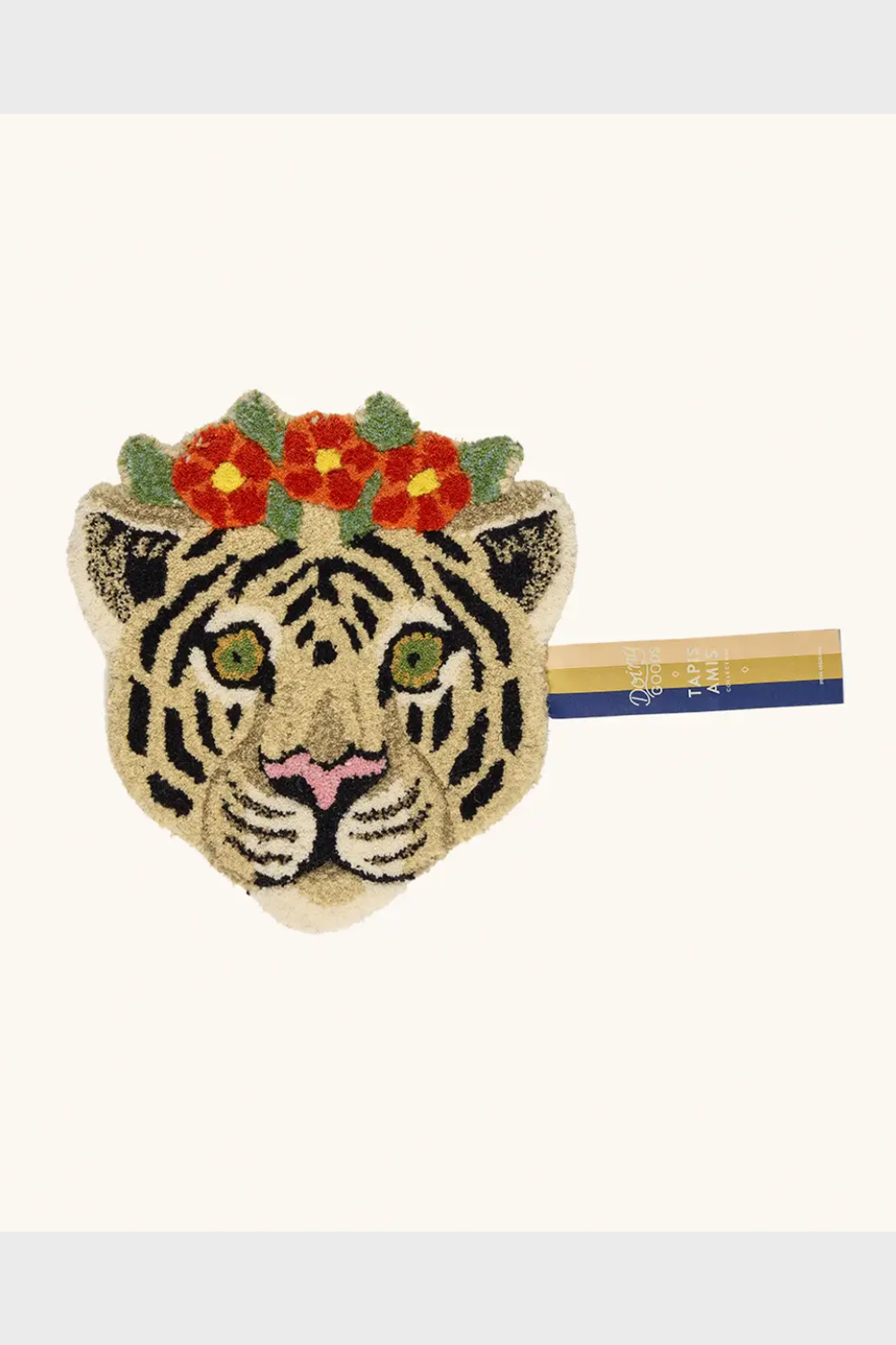 Alfombra cabeza Floral White Tiger