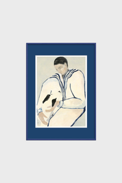 Póster The man and a dog by Sofia Lind
