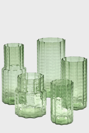 Florero N°4 transparent waves