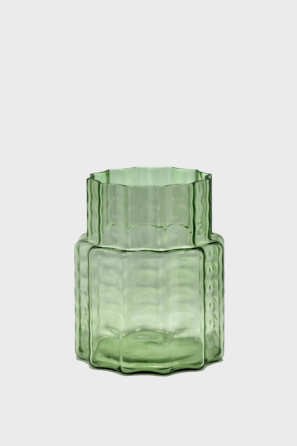 Florero N°4 transparent waves