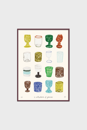 Póster A Collection of Glasses by Isabelle Vandeplassche