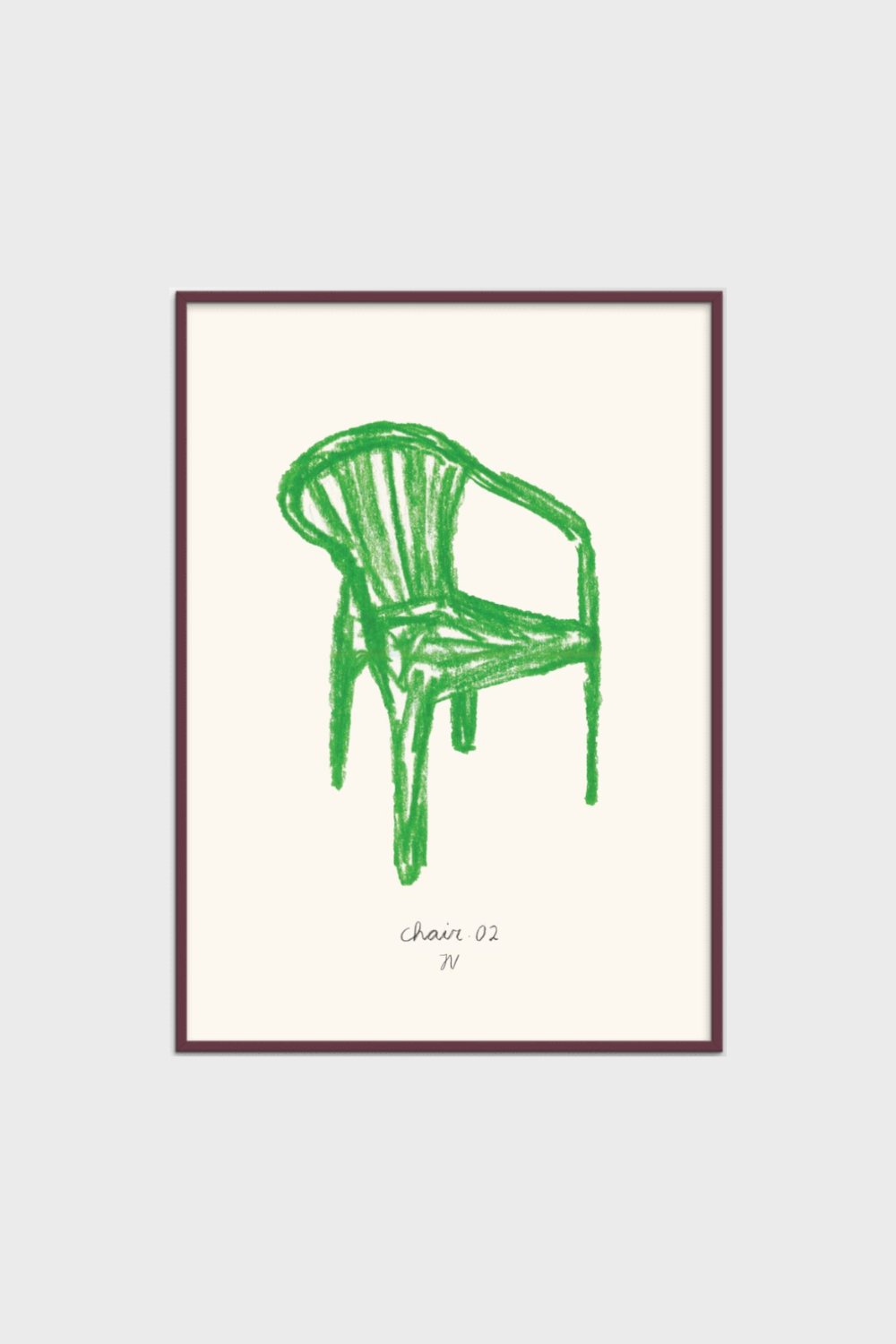 Póster chair 02 by Isabelle Vandeplassche